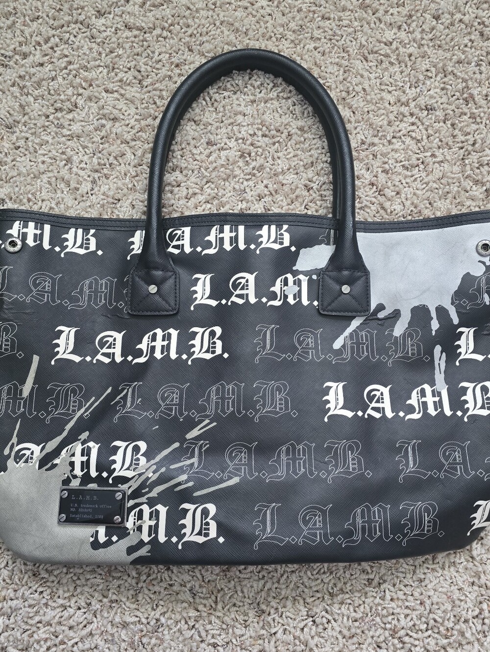 L.A.M.B. Gwen Stefani Graffit Tote Purse Bag (See Description & All Pics!!)